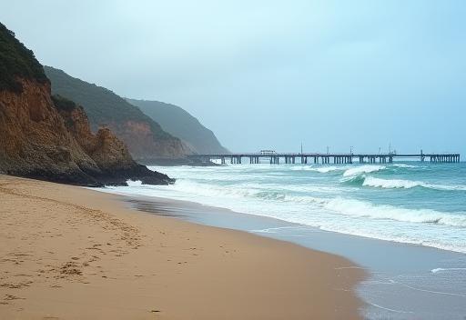 Imagen de una costa o playa para filmación